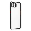 Oppo A73 Kılıf Miami Şeffaf Silikon - Siyah