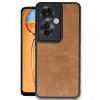 Oppo Reno 11f Kılıf Aras Deri Kapak - Taba