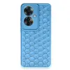 Oppo Reno 11f Kılıf Petek Silikon Kapak - Mavi