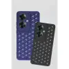 Oppo Reno 11f Kılıf Petek Silikon Kapak - Mavi