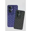 Oppo Reno 11f Kılıf Petek Silikon Kapak - Siyah