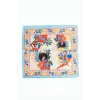 Orkide Desenli Zr Şifon Fular 50*50 cm