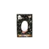 Oval - Bakır 6.5 Inc=16.5x13cm Makyaj Aynası Çift Taraflı Katlanır Ayaklı