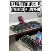 Oyuncu Klavyesi Q Klavye Rgb Işıklı Mouse Hediyeli