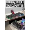 Oyuncu Klavyesi Q Klavye Rgb Işıklı Mouse Hediyeli