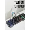 Oyuncu Klavyesi Q Klavye Rgb Işıklı Mouse Hediyeli
