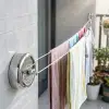Paslanmaz Çelik Geri Çekilebilir Çamaşır İpi – Duvar Tipi Duvara Monte Banyo,Balkon,Bahçe Çamaşır Kurutma Askısı