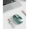 Pilli Kablosuz Mouse Bluetooth Ve Usb Uyumlu Sessiz Tıklama