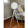 Platin Classic White Roma Tripod Ayaklı Saat