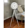 Platin Classic White Roma Tripod Ayaklı Saat