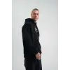 POLIZEI Premium Kalite Kapşonlu Dijital Patchli SweatShirt - Siyah