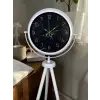 Premium Mermer Desenli Tripod Ayaklı Saat