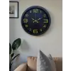 Prime Black 40 cm Metal Modern Tasarım Duvar Saati