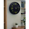 Prime Black 40 cm Metal Modern Tasarım Duvar Saati