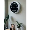 Prime White 40  Cm Metal Modern Duvar Saati