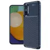 Realme 12 Lite Kılıf Auto Focus Karbon Kapak - Lacivert