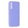 Realme 7 Kılıf First Silikon - Lila