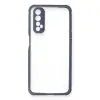 Realme 7 Kılıf Miami Şeffaf Silikon - Gri