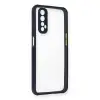 Realme 7 Kılıf Miami Şeffaf Silikon - Lacivert