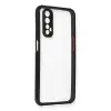 Realme 7 Kılıf Miami Şeffaf Silikon - Siyah