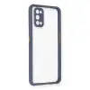 Realme 7 Pro Kılıf Miami Şeffaf Silikon - Gri