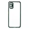 Realme 7 Pro Kılıf Miami Şeffaf Silikon - Koyu Yeşil