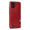 Realme C11 2021 Kılıf Loop Deri Silikon - Kırmızı