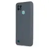 Realme C21 Kılıf Nano İçi Kadife Silikon - Gri
