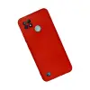 Realme C21 Kılıf Nano İçi Kadife Silikon - Kırmızı