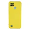 Realme C21 Kılıf Nano İçi Kadife Silikon - Sarı