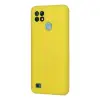 Realme C21 Kılıf Nano İçi Kadife Silikon - Sarı
