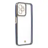 Realme C35 Kılıf Liva Lens Silikon - Mavi