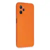Realme C35 Kılıf Nano İçi Kadife Silikon - Turuncu