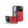 Realme C55 Kılıf Joy Lens Standlı Kapak - Kırmızı