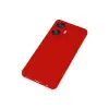 Realme C55 Kılıf Nano İçi Kadife Silikon - Kırmızı