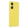 Realme C55 Kılıf Nano İçi Kadife Silikon - Sarı