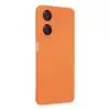Realme C55 Kılıf Nano İçi Kadife Silikon - Turuncu