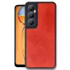 Realme C65 Kılıf Aras Deri Kapak - Kırmızı