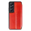 Realme C65 Kılıf Flip Cover - Kırmızı