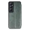 Realme C65 Kılıf Flip Cover - Koyu Yeşil