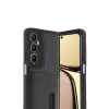 Realme C65 Sara Kartvizitli Deri Kılıf - Siyah