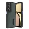 Realme C65 Sara Kartvizitli Deri Kılıf - Yeşil