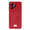 Realme Note 50 4g Kılıf Kelvin Kartvizitli Silikon - Kırmızı