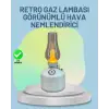 Renkli Led Işıklı Retro Gaz Lambası Aroma Terapi Mist Maker