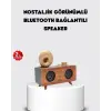 Retro Gramofon Tasarımlı Bluetooth Hoparlör – 3d Stereo Ses, 1800 Mah Batarya