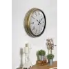 Retro Modern Roma Rakamlı 40 Cm Metal Duvar Saati