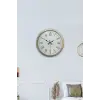Retro Modern Roma Rakamlı 40 Cm Metal Duvar Saati