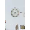 Retro Modern Roma Rakamlı 40 Cm Metal Duvar Saati