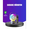 Rgb Işıklı Astronot Bluetooth Hoparlör Karaoke Mikrofonlu