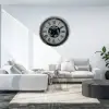 Roma Atlas Silver 60 Cm Çarklı Krom Duvar Saati
